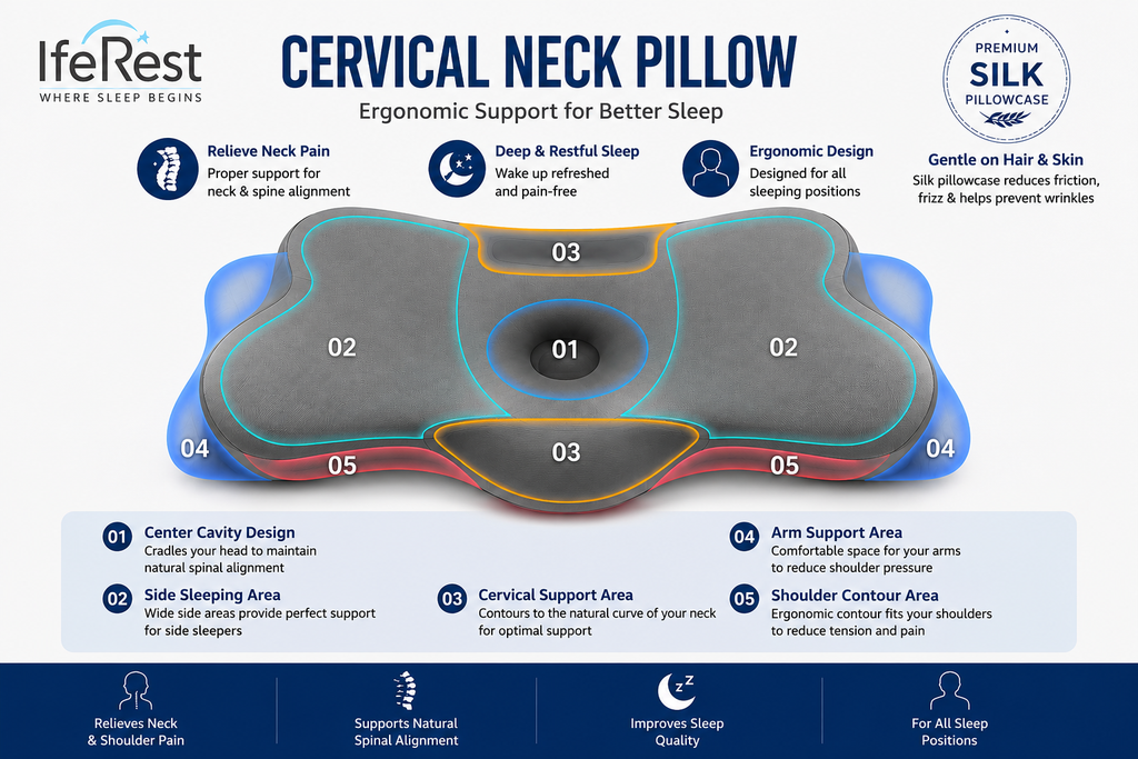 IfeRest™ Premium Cervical Neck Pillow