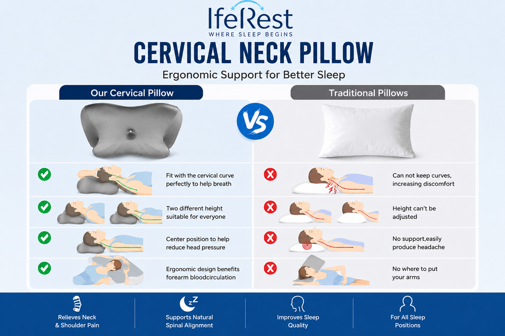 IfeRest™ Premium Cervical Neck Pillow